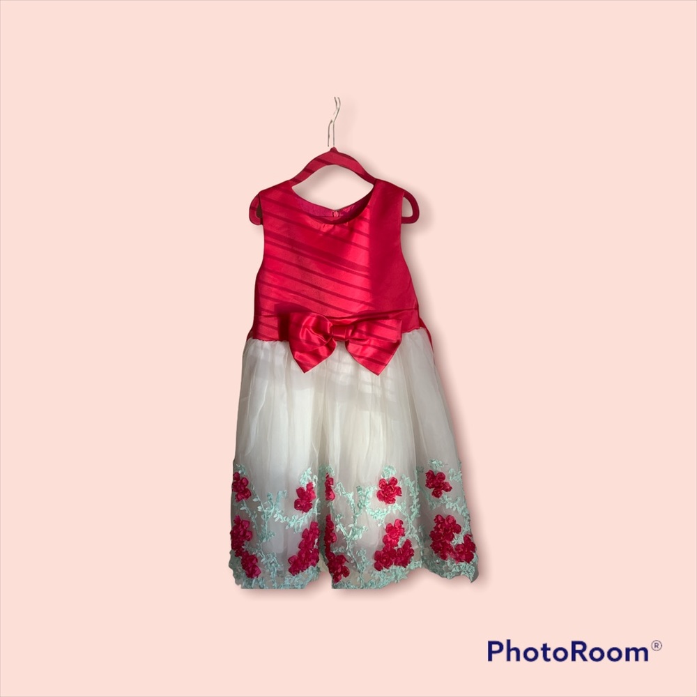 Little girl boutique flower Dress 6-7